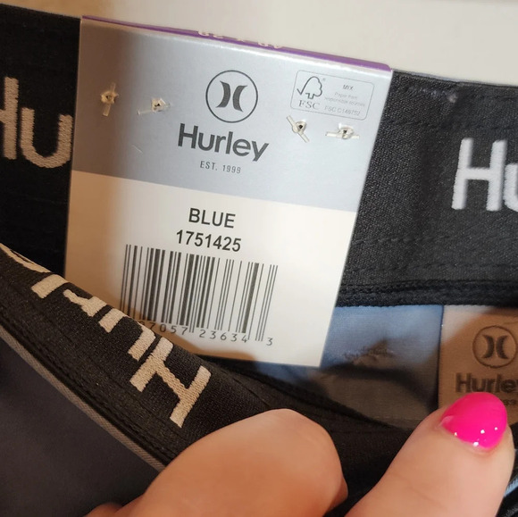 NWT Hurley 40×29 Blue Tech Pants 4 pockets. - Picture 4 of 15